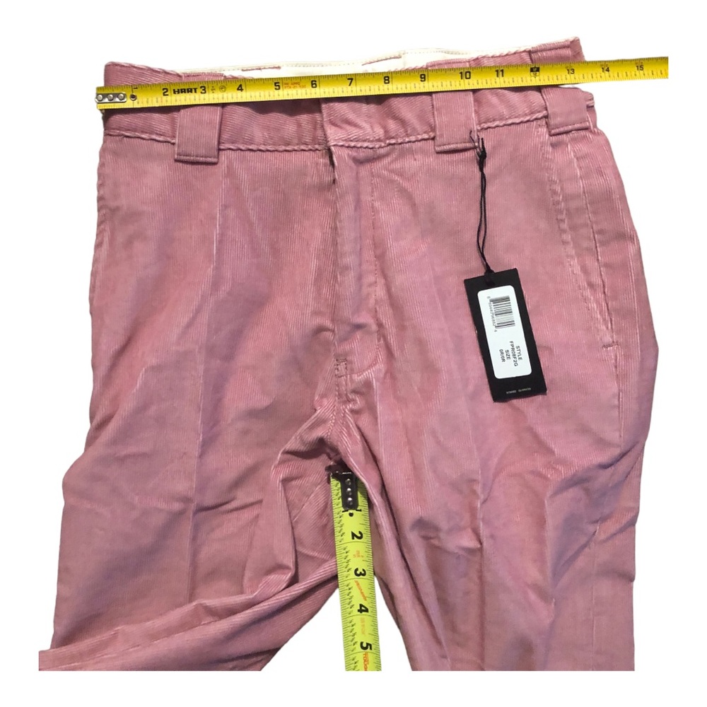 Dickies Women's pink Halleyville Regular Fit Wide Leg Corduroy‎ Pants size 0R - Picture 8 of 10